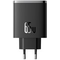 Сетевое зарядное устройство OS-Baseus Cube Pro Fast Charger 2C+U 65W  (P10152301113-00) Чёрный(#3)