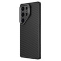Чехол накладка с пластиной Magsafe и защитой камеры Nillkin CarboProp (LensWing) Magnetic Case черный для Samsung Galaxy S25 Ultra(#4)