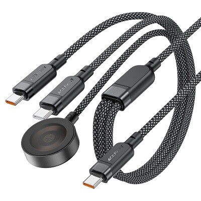 Кабель для зарядки телефона, часов, ноутбука 3в1 Acefast C6 100W(1)