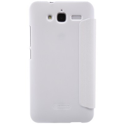 Полиуретановый чехол Nillkin Sparkle Leather Case White для Huawei Ascend GX1(2)