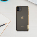 Силиконовый чехол Nillkin Nature Series прозрачный, коричневый для Apple iPhone 11 Pro(#4)