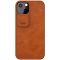 Кожаный чехол Nillkin Qin Pro Leather Case Коричневый для Apple iPhone 13(#2)