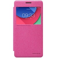 Полиуретановый чехол Nillkin Sparkle Leather Case Red для Lenovo Vibe P1
