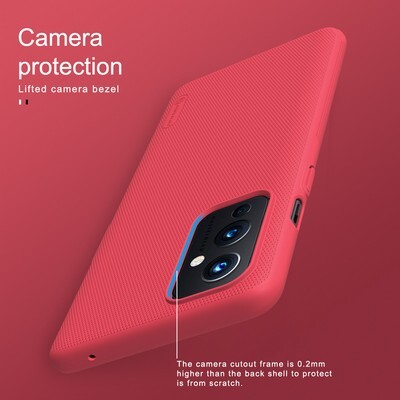 Пластиковый чехол с подставкой Nillkin Super Frosted Shield Синий для OnePlus 9(4)