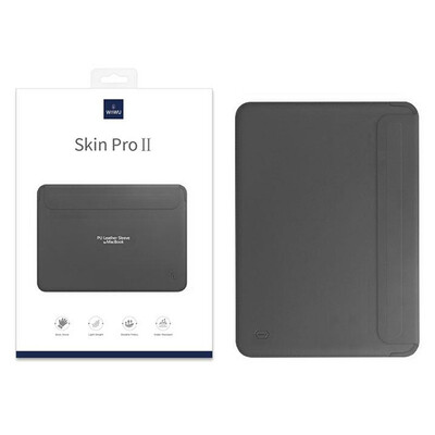 Чехол для ноутбука кожаный WiWU Skin Pro II серый для Apple MacBook Pro 13,3(10)