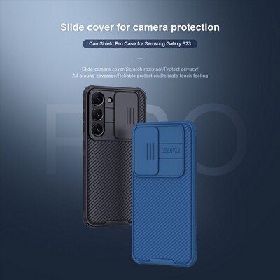 Чехол-накладка Nillkin CamShield Pro Зеленая для Samsung Galaxy S23(9)