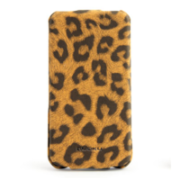 Кожаный чехол Nuoku Leopard Series Case Brown для Apple iPhone 4/4S
