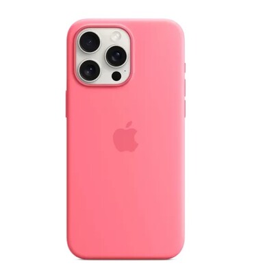 Силиконовый чехол с Magsafe розовый для Apple iPhone 15 Pro Max(2)