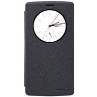 Полиуретановый чехол Nillkin Sparkle Leather Case Black для LG G4