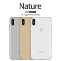 Силиконовый чехол Nillkin Nature TPU Case Серый для Apple iPhone XS Max(#4)