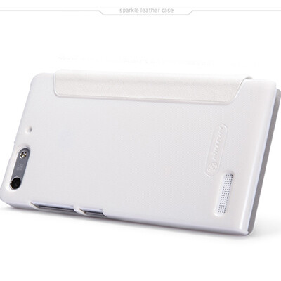 Полиуретановый чехол Nillkin Sparkle Leather Case White для Huawei Ascend G6(1)