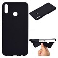 Силиконовый чехол TPU Matte Case 1mm черный для Huawei Honor 8C(#2)