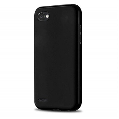 Силиконовый чехол TPU Case 0.6mm черный для LG Q6(1)