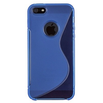 Силиконовый чехол Blue  для Apple iPhone 5/5s/SE(1)
