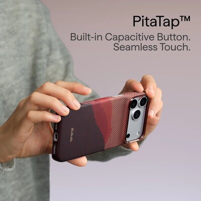 Кевларовый чехол с Magsafe Pitaka Edge Case Over The Horizon 2.0 Autumn Dusk для Apple iPhone 18 Pro(6)