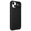 Силиконовая накладка Nillkin CamShield Leather Case Черная для Apple iPhone 13(#3)