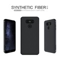 Пластиковый чехол Nillkin Synthetic Fiber Black (черный)  для LG G6(#4)