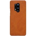 Кожаный чехол Nillkin Qin Leather Case Коричневый для OnePlus 8 Pro(#2)