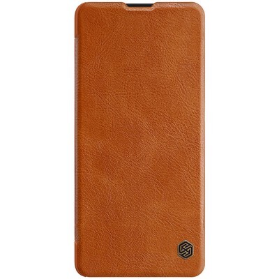 Кожаный чехол Nillkin Qin Leather Case Коричневый для Samsung Galaxy Note 10 Lite(1)
