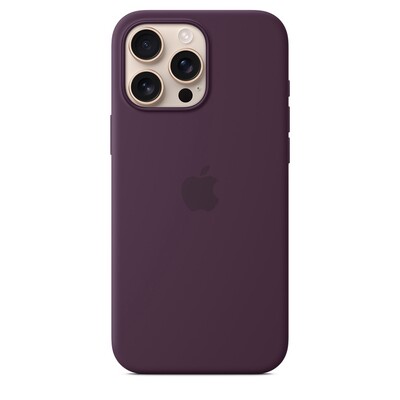 Силиконовый чехол с Magsafe сливовый для Apple iPhone 16 Pro(2)