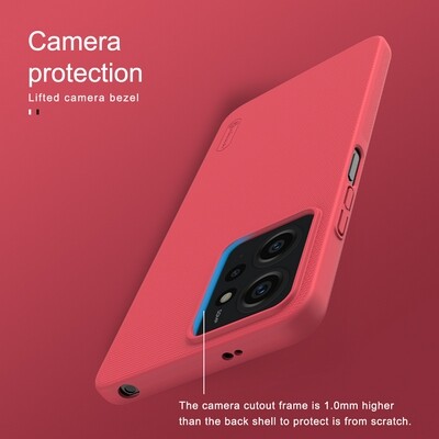 Пластиковый чехол Nillkin Super Frosted Shield Синий для Xiaomi Redmi Note 12(4)