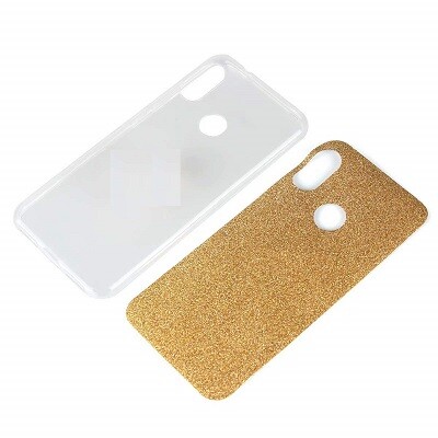 Силиконовый чехол Glitter Cover серый для Xiaomi Mi A2 Lite\ Redmi 6 Pro(2)