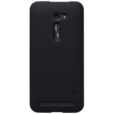 Пластиковый чехол с пленкой Nillkin Super Frosted Shield Black для Asus ZenFone 2 ZE500CL(1)