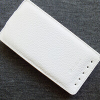 Кожаный чехол Melkco Leather Case White LC для HTC One M7