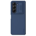 Силиконовый чехол Nillkin CamShield Silky Silicone Case Синий для Samsung Galaxy Z Fold 5(#1)
