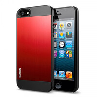 Пластиковый чехол SGP Saturn Series Metal Red для Apple iPhone 5/5s/SE