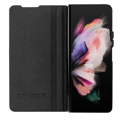 Кожаный чехол Nillkin Qin Pro Plain Leather Case Черный для Samsung Galaxy Z Fold 4(3)