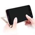 Полиуретановый чехол Nillkin Sparkle Leather Case Black для TCL 3N (M2M)(#3)