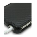 Кожаный чехол Melkco Leather Case Carbon Fiber- Black для Apple iPhone 4/4S(#4)