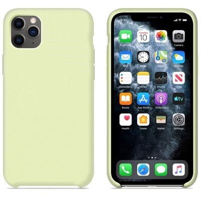 Силиконовый чехол светло-зеленый для Apple iPhone 11 Pro(1)