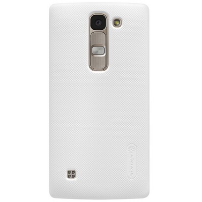 Пластиковый чехол с пленкой Nillkin Super Frosted Shield White для LG Spirit (H440Y)(1)
