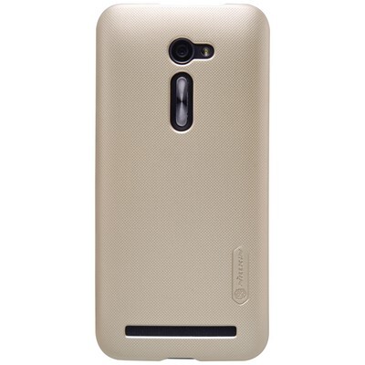 Пластиковый чехол с пленкой Nillkin Super Frosted Shield Gold для Asus ZenFone 2 ZE500CL(1)
