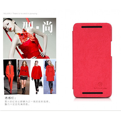 Кожаный чехол Nillkin Fashion Series Red для HTC One M7(1)