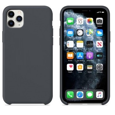 Силиконовый чехол темно-серый для Apple iPhone 11 Pro(2)