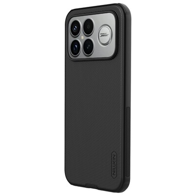 Пластиковый чехол с пластиной Magsafe Nillkin Super Frosted Shield Pro Magnetic Case черный  для Xiaomi Redmi K90 Pro Max(2)