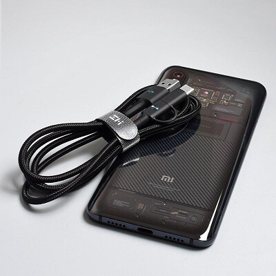 Кабель ZMI AL403 Micro/Type-C to USB-A Combo в оплетке (100см) черный(5)