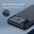 Чехол-накладка с пластиной Magsafe Nillkin CamShield Pro Magnetic Черная для Apple iPhone 12 Pro Max(#4)