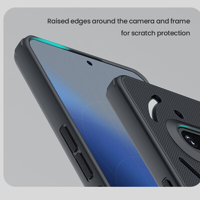 Пластиковый чехол Nillkin Super Frosted Shield Pro Черный для Nothing Phone 3a(6)