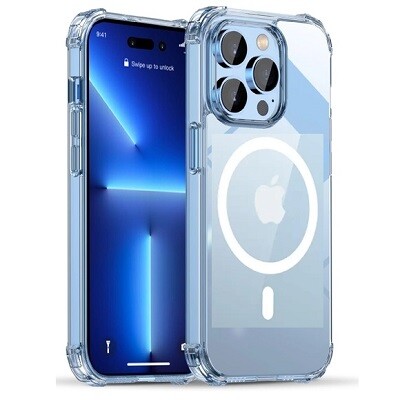 Противоударный чехол IPAKY Magsafe Crystal Series прозрачный для Apple iPhone 15 Pro(1)