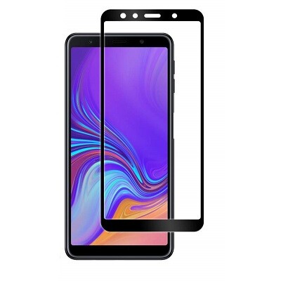 Противоударное защитное стекло Full Screen Cover 0.3mm черное для Samsung Galaxy A9 (2018)(1)