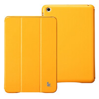 Кожаный чехол Jisoncase Executive Smart Cover Orange для Apple iPad mini 2