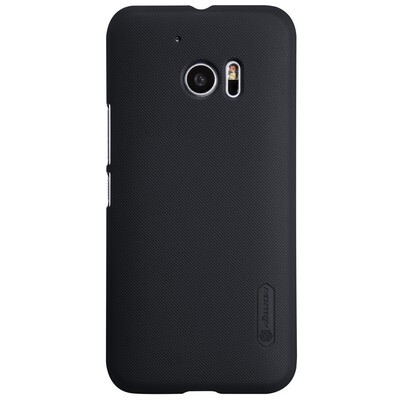 Пластиковый чехол с пленкой Nillkin Super Frosted Shield Black для HTC 10(1)