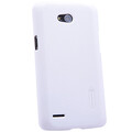 Пластиковый чехол Nillkin Super Frosted Shield White  для LG L80 D380 Dual Sim(#4)