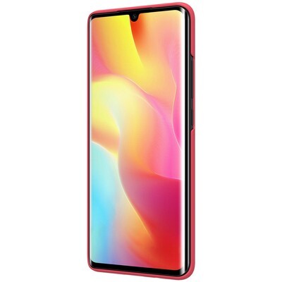 Пластиковый чехол с подставкой Nillkin Super Frosted Shield Красный для Xiaomi Mi Note 10 Lite(2)