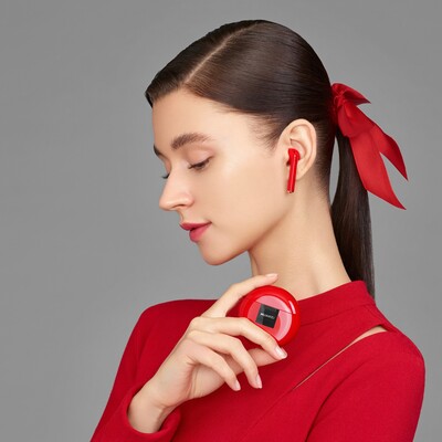 Беспроводные наушники Huawei Freebuds 3 CM-Shark, красные(6)