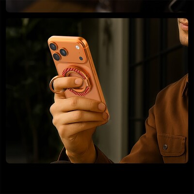 Магнитное кольцо-подставка Nillkin FiberSnap Magnetic Ring Stand оранжевый(10)